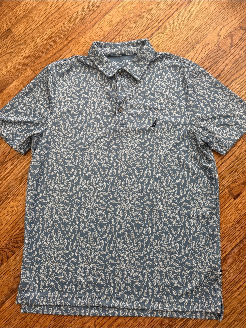 Nautica Blue Polo, Medium